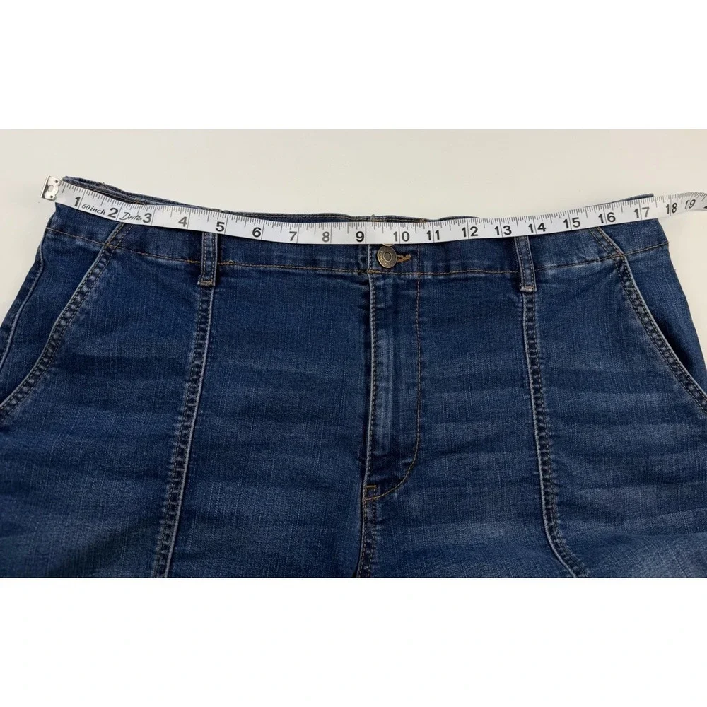 Wonderly High Rise Denim Shorts Womens Size 14 Blue Stretch Jean 4